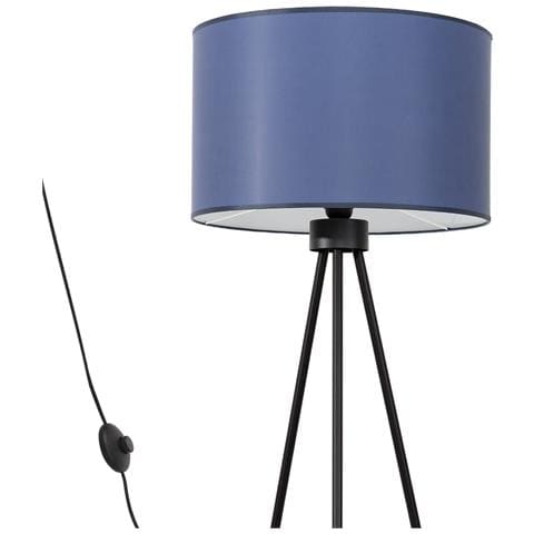 Sollux Lighting Lampada Da Terra Nevia Navy Sl.1855 - Minimalist Lampada Da Terra Blu Navy/nero 135x40x40 Cm - Foto 1
