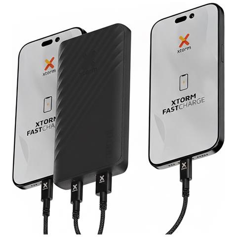 Powerbank 10000mah Usb-a / Usb-c Modello Go2 Fastcharge 15w Compatto, Nero - Foto 2