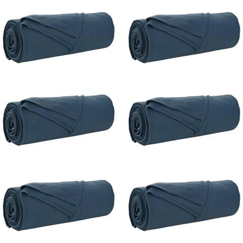 Coperte da Pile 6 pcs Blu navy 280 x 210 cm Panno - Foto 1