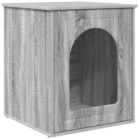 Casa per Gatti Grigio Sonoma 53 x 52 x 62 cm Legno multistrato - Foto 1