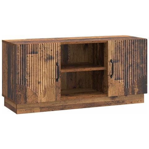 Mobile TV Legno antico 102 x 34,5 x 47 cm Legno ingegnerizzato - Foto 1