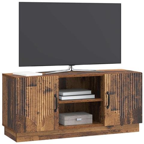 Mobile TV Legno antico 102 x 34,5 x 47 cm Legno ingegnerizzato - Foto 2