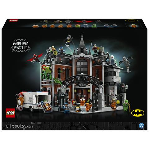 DC Batman 76300 Arkham Asylum, Costruzione per Adulti da Esposizione con 16 Minifigure, Regalo da Collezione per i Fan - Foto 1