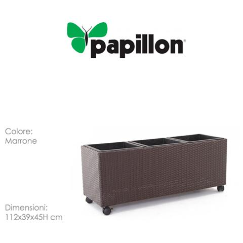 Fioriera in Polyrattan - Modello Calla Colore Marrone - Foto 1