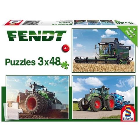 Puzzle Per Bambini Fendt - 3x48 Pezzi - Schmidt E Spiele - Foto 1