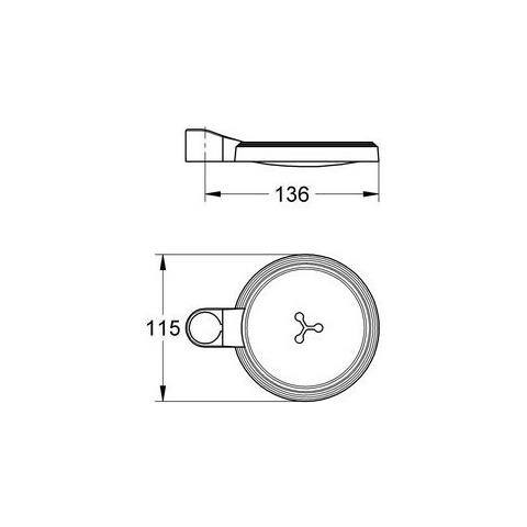 Portasapone Per Saliscendi Grohe Euphoria 27206000, Cromo - Foto 2