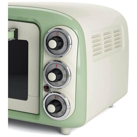 Fornetto Elettrico Vintage Capacità 18 Litri Potenza 1380 Watt Statico Colore Verde - Foto 2