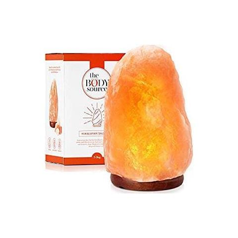 Lampada Di Sale Himalayano (5-7 Kg) Con Varialuce, Completamente Naturale E Realizzata A Mano Con Base In Legno - Foto 1