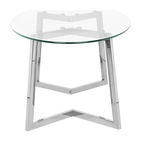 Tavolino Da Caffè In Vetro Colore Argento Fresno - Foto 7