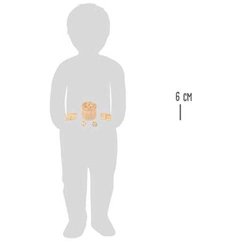 Piccolo Piede-11365 Dadi Fuori Logica 2-6 Per Giocatorigioco Di Società Per Tutta La Famiglia39 Pz. Giocattolimulticolore11365 - Foto 2
