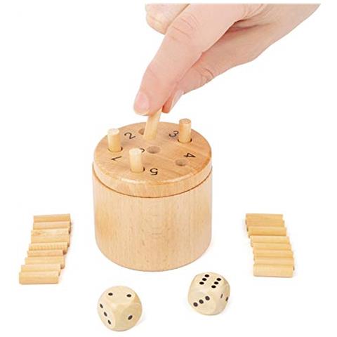 Piccolo Piede-11365 Dadi Fuori Logica 2-6 Per Giocatorigioco Di Società Per Tutta La Famiglia39 Pz. Giocattolimulticolore11365 - Foto 5