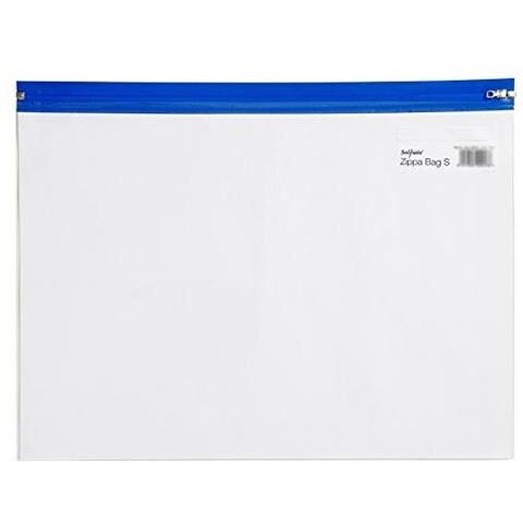 A5 Zippa-bag S Classico Con Etichetta Scrivibile Confezione Da 5 255 X 190 Mm - Trasparente Assortiti Zip Strisce Rif 12722 - Foto 2