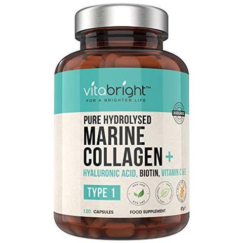 Collagene Marino Complex - 120 Capsule Di Tipo Superior 1 Collagene Idrolizzato Arricchito Con Acido Ialuronico Vitamina C Vitamina E Biotina Vitamina B2 Zinco Rame E Iodio - Orgogliosamente Made In The Uk - Foto 1