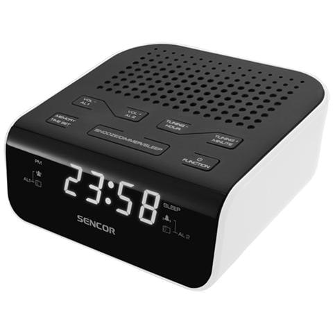 SRC 136 WH, AA, Orologio, LED, Digitale, FM, PLL, Bianco - Foto 1