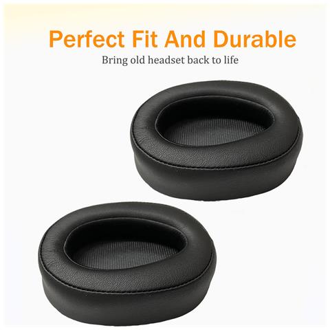 Cuscinetti Auricolari Per Sony Mdr-100abn / Wh-h900n 1 Paio Black - Foto 10