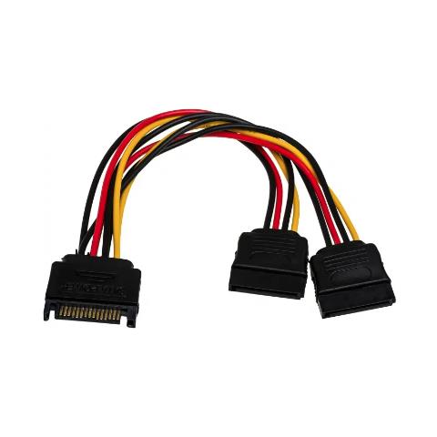 AK-CA-31 cavo SATA 0,15 m Nero, Rosso, Giallo - Foto 1