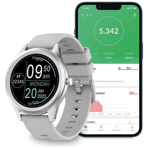 Smartwatch Globe Argentato - Foto 5