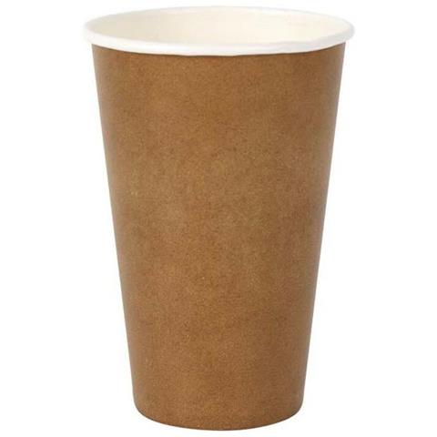 Set Di Bicchieri Monouso Carta Kraft 6 Pezzi 450 Ml (16 Unità) - Foto 2