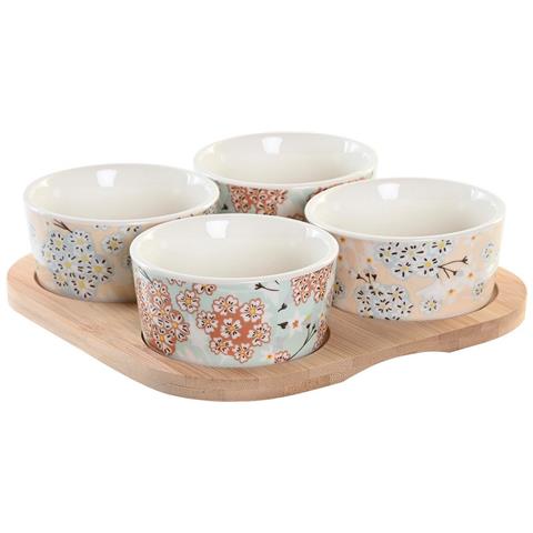 Vassoio Per Aperitivi Dkd Home Decor 19,7 X 19,7 X 1 Cm Verde Gres - Foto 1