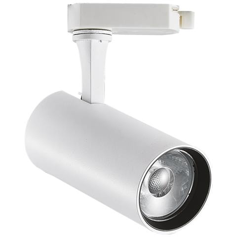 Illuminazione A Binario Contemporaneo Fox Alluminio Bianco Led 15w 4000k Ip20 - Foto 1