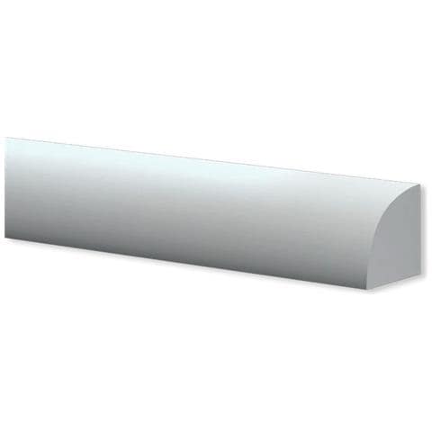 Basolino In Polimeri Equalwood Hi-tec 19x19x2000mm Allumino, Bianco E Altre Essenze - Bianco - Foto 1