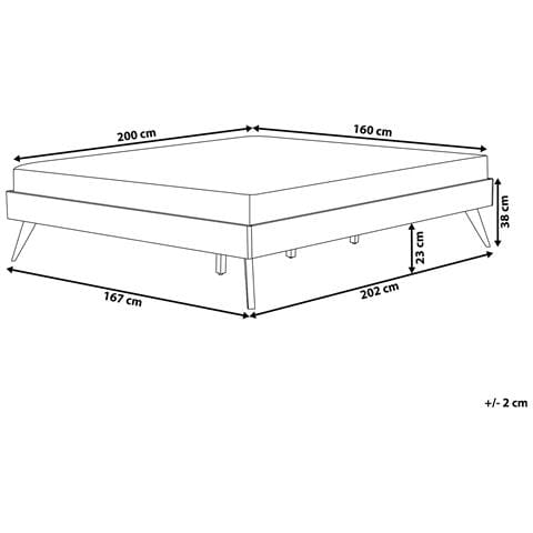 Letto Senza Testata Berric 160 X 200 Cm Frassino Naturale - Foto 1