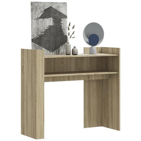 Tavolo Consolle Rovere Sonoma 100x35x90 Cm In Legno Multistrato - Foto 1