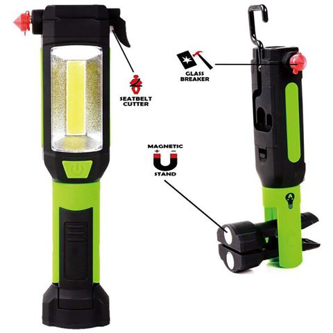 Torcia Lampada Da Lavoro Led Cob Martello Officina Magnetico Taglierina Camping - Foto 1