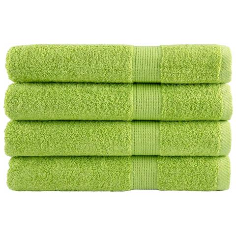 Asciugamani Premium SOLUND 4 pz Verdi 100x200 cm 600 g /m² - Foto 1