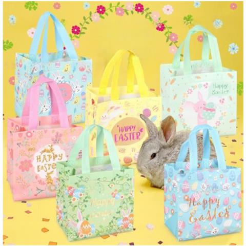 Sacchetti Con Motivo A Uovo Di Pasqua Set Di 12 Pezzi - Foto 3