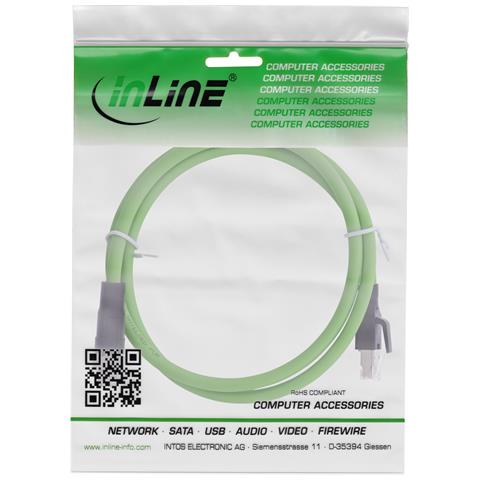 Cavo di rete industriale, M12 8-pin X-coded to RJ45 plug, Cat. 6A PUR 2m - Foto 2