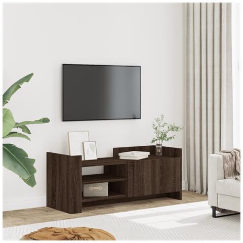Mobile Tv Rovere Marrone 100x35x40 Cm In Legno Multistrato - Foto 1