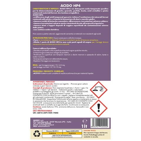 Acido Hp4 1lt + Tampone Marrone - Detergente Acido Tamponato Per Profido E Granito - Foto 5