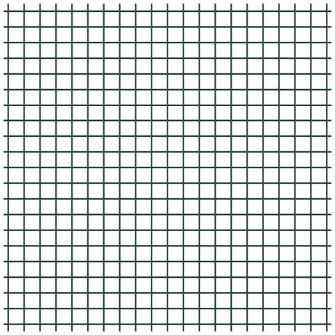 Recinzione in Filo Saldato con 13 Posti Flangiati Verdi 1.5x25 m Acciaio - Foto 9