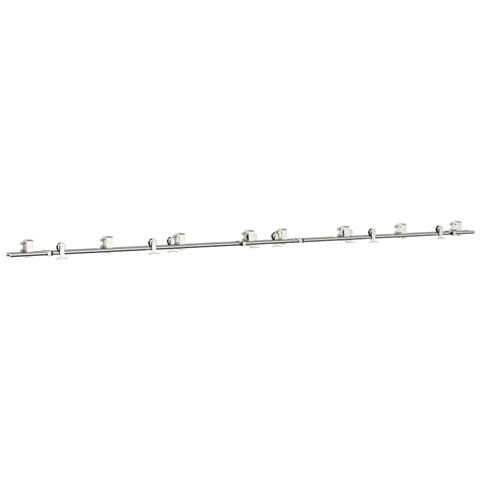 Kit Binari Porta Scorrevole 400 cm Acciaio Inossidabile Argento - Foto 1