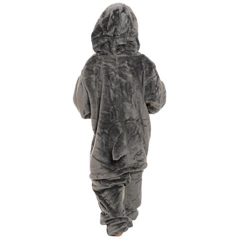 Pigiama Per Bambini Kigurumi Onesie Costume Squalo Grigio 125-135 Cm - Foto 2