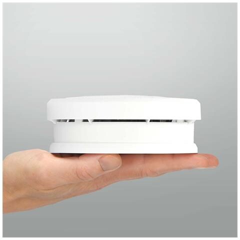 Confezione Da 3 Rivelatori Di Fumo Con Pulsante Di Arresto E Allarme Da 85db, Bianco - Foto 2