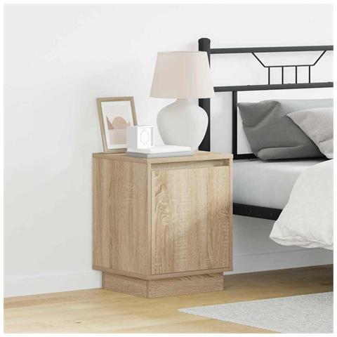 Armadio da Notte con 2 pcs rovere sonoma 39 x 34.5 x 50 cm - Foto 2