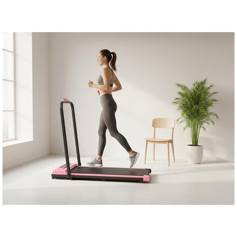 Tapis Roulant Elettrico Pieghevole Con Telecomando, 1-12 Km/h, Fino A 120 Kg - Foto 2
