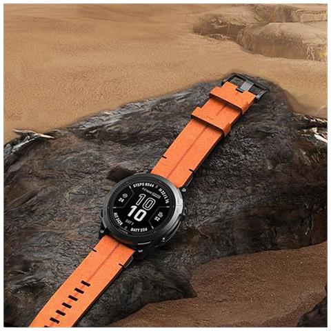 Cinturino In Pelle A Sgancio Rapido Da 22 Mm Compatibile Con Garmin Fenix 8/7/6/5/935 Series Brown - Foto 5