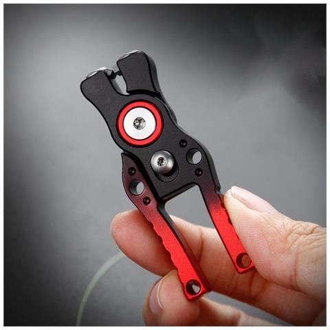 Mini Tagliafilo Da Pesca - Pinze In Lega Di Alluminio Con Impugnatura Antiscivolo Black+red - Foto 4