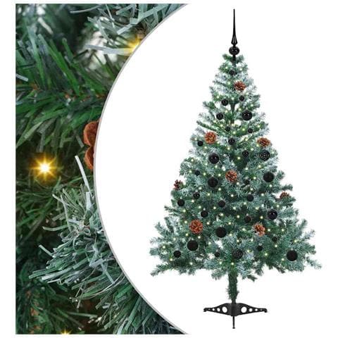 Albero di Natale artificiale Verde 150 cm PVC e Acciaio - Foto 1