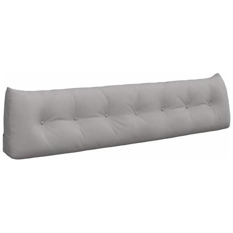 Cuscino per Schiena Grigio Nuvola 200 x 24 x 50 cm Tessuto - Foto 1
