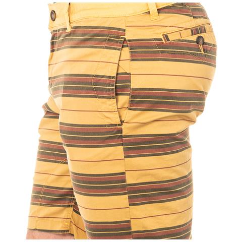 Bermuda Con Pantalone Dritto Basso Con Taglio E Passanti Per Cintura Lmbg01 Uomo - Foto 2