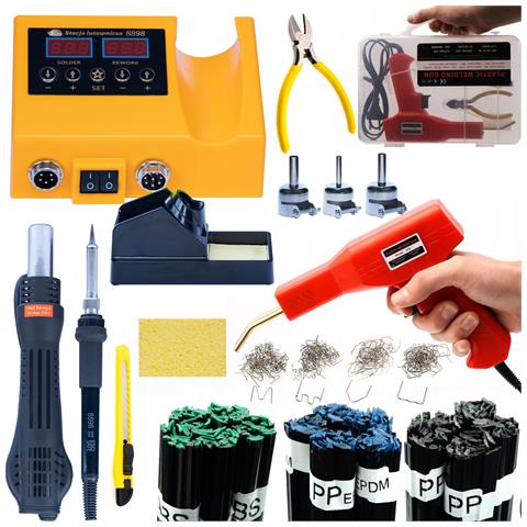 Stazione Di Saldatura 2 In 1 Oh660 - 660w, Display Led, Compatibile Con Plastica | Set Di Accessori Inclusi - Foto 1
