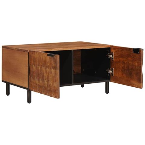 Tavolino da salotto Marrone 80 x 50 x 40 cm - Foto 2