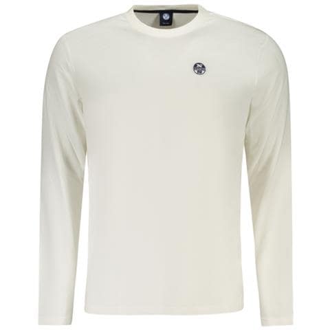 MAGLIETTA A MANICHE LUNGHE DA UOMO BIANCA - Colore: Bianco, Taglia: 2XL - Foto 1