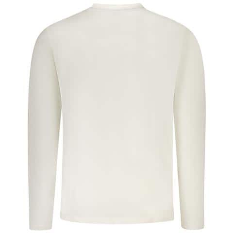 MAGLIETTA A MANICHE LUNGHE DA UOMO BIANCA - Colore: Bianco, Taglia: 2XL - Foto 2