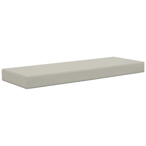 Cuscino da Sedia Esterno Grigio 111,5 x 40 x 8 cm - Foto 1