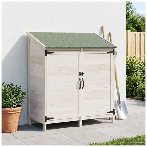 Capanno da Giardino Bianco 106,5 x 56 x 113,5 cm - Foto 2